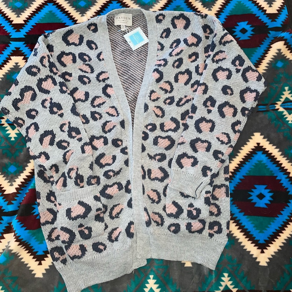 Cheetah Print Cardigan